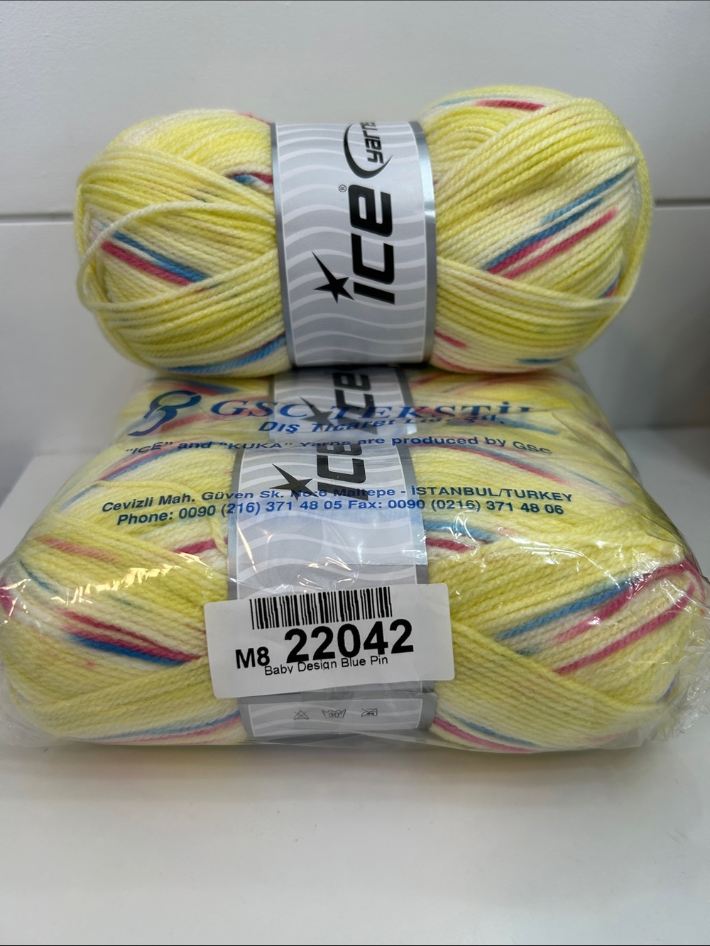 Ice Yarns Baby Design Yellow 4 skeins